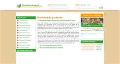 Desktop Screenshot of pharmacie-de-garde.info