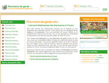 Tablet Screenshot of pharmacie-de-garde.info